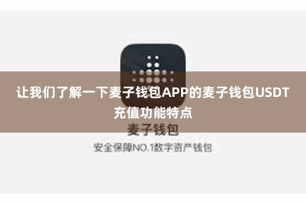 让我们了解一下麦子钱包APP的麦子钱包USDT充值功能特点