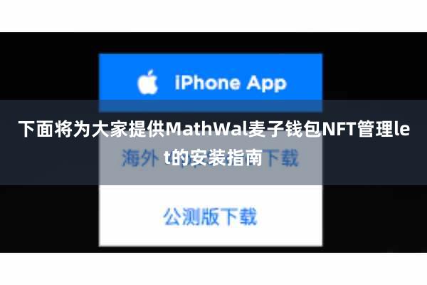 下面将为大家提供MathWal麦子钱包NFT管理let的安装指南